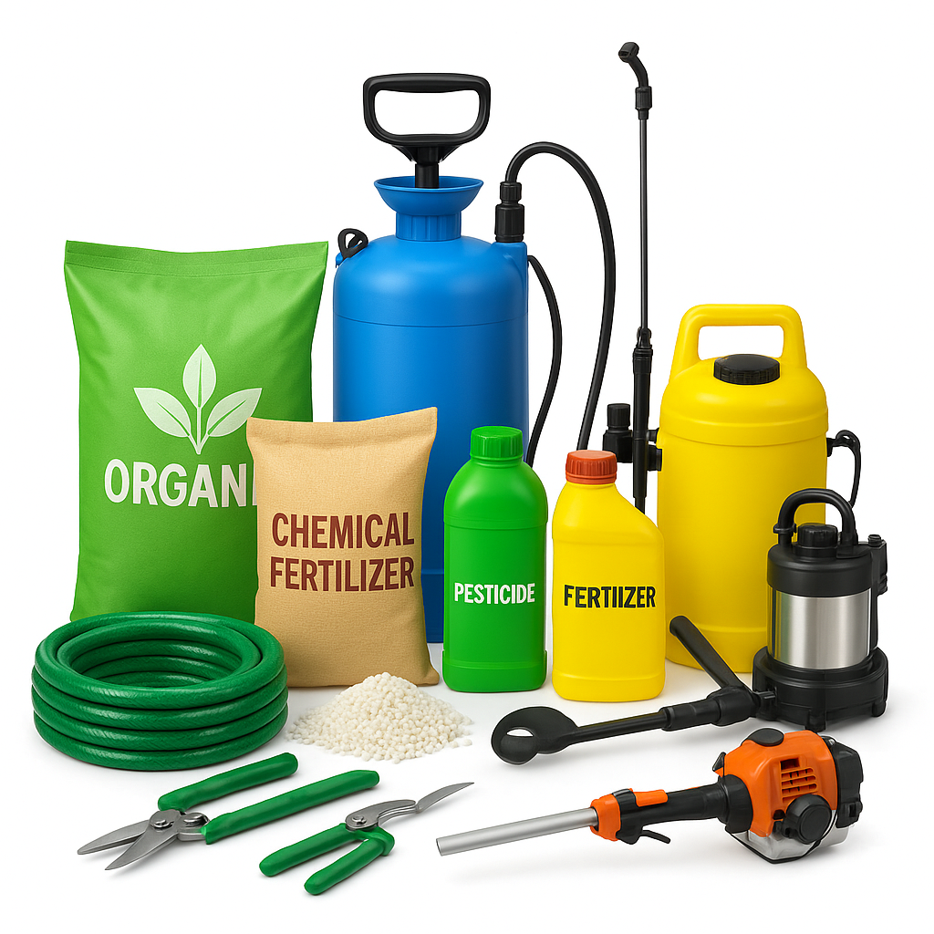 Organic fertilizer, chemical fertilizer, plant nutrients